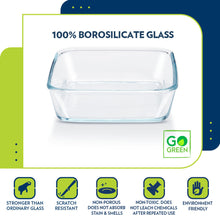 Borosil Square Dish with Plastic Lid (0.5 L)
