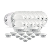 La Opala Diva Classique Mystrio Black Opalware Dinner Set (35 Pieces)