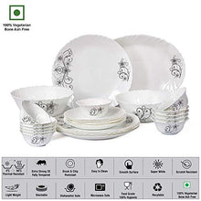 Cello Imperial Camber Black Opalware Dinner Set (27 Pieces)