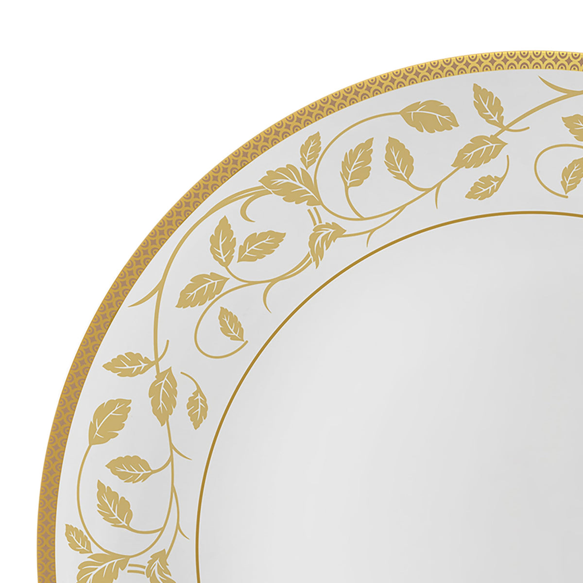 Cello Divine Amber Gold Opalware Dinner Set (27 Pieces)