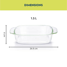 Borosil Rectangular Dish (1.5 L)