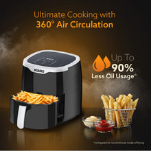 AGARO Galaxy Digital Air Fryer, Black (4.5L) (1400W)