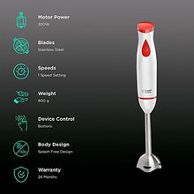 Russell Hobbs Hand Blender, White & Red (300W)