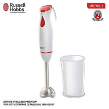 Russell Hobbs Hand Blender, White & Red (300W)