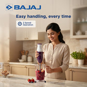 Bajaj HB 23 Hand Blender with Wall Mount, Purple & White (160W)