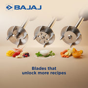 Bajaj HB 23 Hand Blender with Wall Mount, Purple & White (160W)