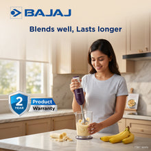 Bajaj HB 23 Hand Blender with Wall Mount, Purple & White (160W)
