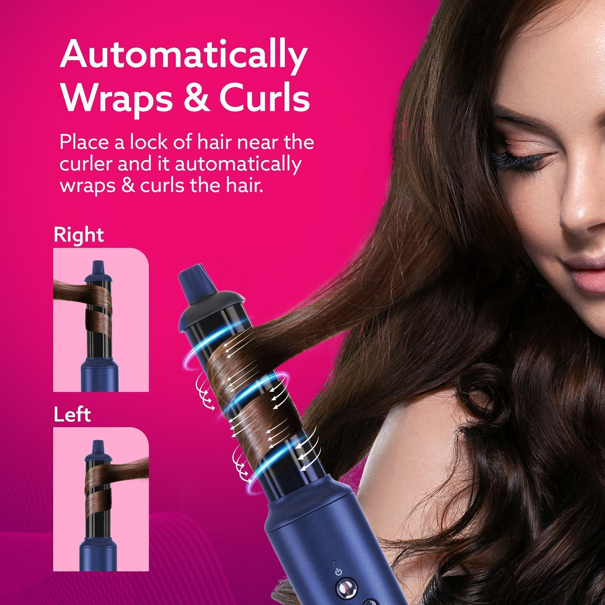 AGARO Imperial Multifunctional 6-in-1 Hair Styler, Blue (1200W)
