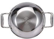 Bergner Hi-Tech Prism Kadai with Glass Lid (3.5L, 26 cm)