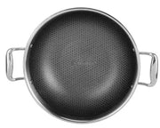 Bergner Hi-Tech Prism Kadai with Lid (5.8L, 32 cm)