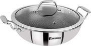 Bergner Hi-Tech Prism Kadai with Lid (5.8L, 32 cm)