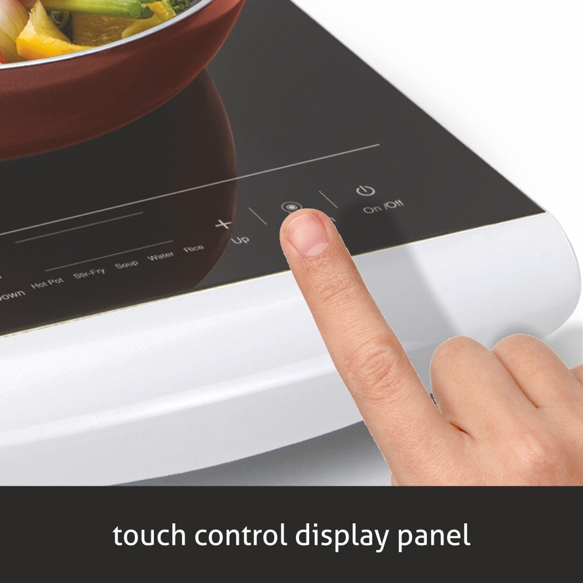 Glen GL 3074 Induction Cooker, White (2000W)