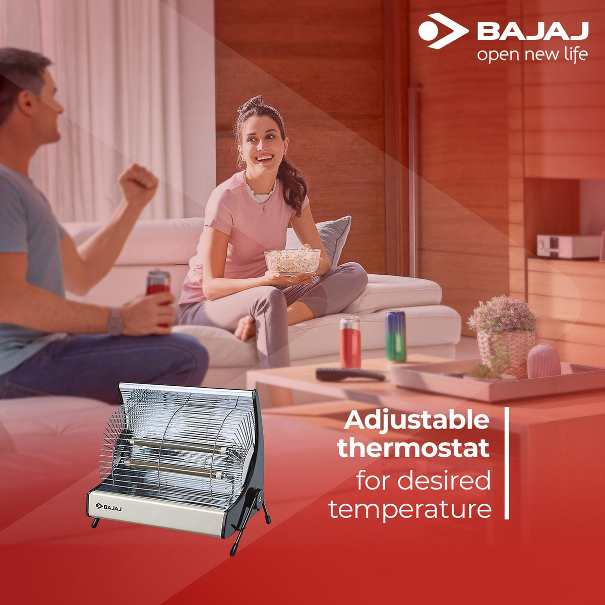 Bajaj Deluxe Room Heater (2000W)