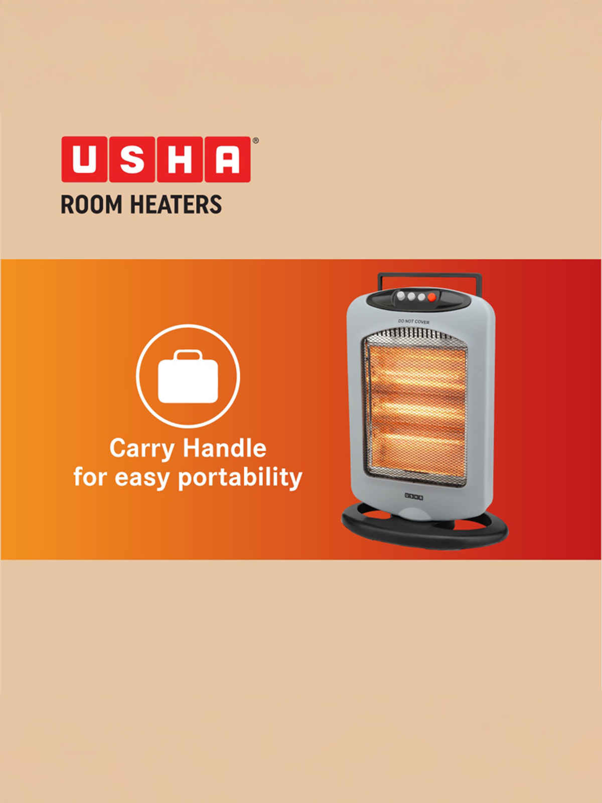 Usha HH 4003 Halogen Heater (1200W)