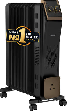 Havells Hestio Black 9 Straight Fin OFR Room Heater (2400W)