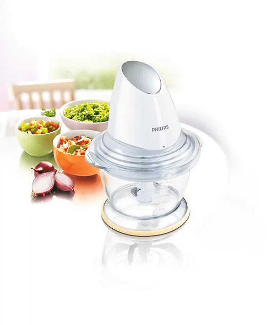 Philips HR1396/00 Chopper, White & Silver (1L, 500W)