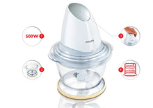 Philips HR1396/00 Chopper, White & Silver (1L, 500W)
