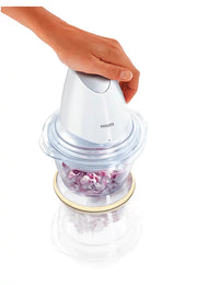 Philips HR1396/00 Chopper, White & Silver (1L, 500W)