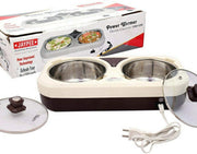 Jaypee Power Warmer Electric Casserole Set 1250 + 1250, Cream (1.2L)