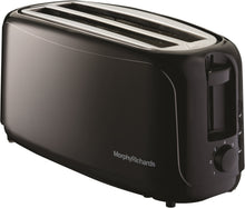 Morphy Richards AT 402 Pop-Up Toaster, Black (4-Slice, 1450W)