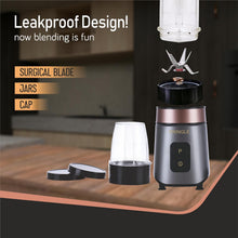 Pringle NB105 Nutri Blender with 2 Jars, Black & Silver (600W)