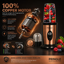 Pringle NB100 Pro High-Speed Nutri Blender with 2 Jars, Copper (600W)