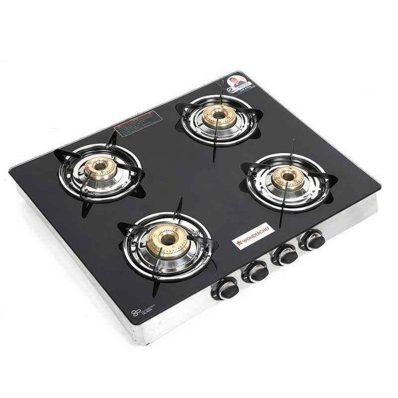 Wonderchef Zest Glass Top Gas Stove (4 Burner)