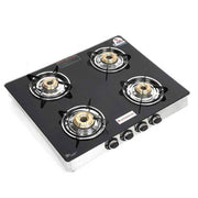 Wonderchef Zest Glass Top Gas Stove (4 Burner)