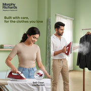Morphy Richards Glide Steam Iron, Wine Red (1250W)