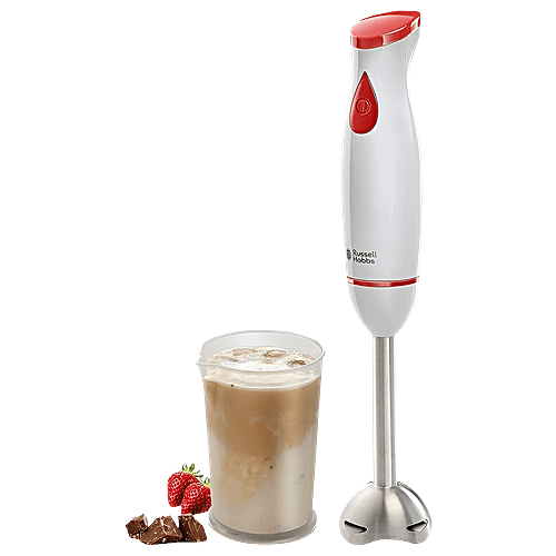 Russell Hobbs Hand Blender, White & Red (300W)