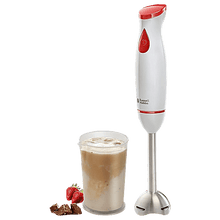 Russell Hobbs Hand Blender, White & Red (300W)
