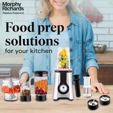 Morphy Richards 4-in-1 BlendMaster, Black & Silver (4 Jars, 400W)