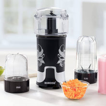 Borosil NutriFresh NB03 Blender, Grinder & Mincer, Black (400W)