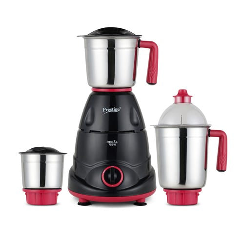 Prestige Regal Mixer Grinder (Black/Red) (750W)