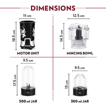 Borosil NutriFresh NB03 Blender, Grinder & Mincer, Black (400W)