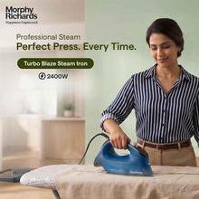 Morphy Richards Turbo Blaze Steam Iron, Blue & Black (2400W)