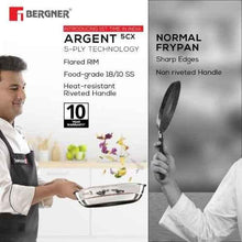 Bergner Argent 5CX Fry Pan, 5-Ply (24 cm)