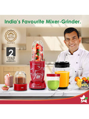 Wonderchef Nutri-Blend Blender & Grinder, Red (500W)
