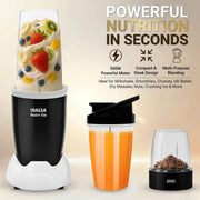 Inalsa Nutri Go Nutri Blender, Black/Grey (3 Jars, 500W)
