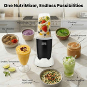 Inalsa Nutri Go Nutri Blender, Black/Grey (3 Jars, 500W)