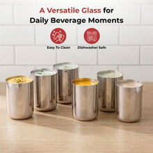 Vinod Stainless Steel Juicee Glass Set of 6 (300ml)