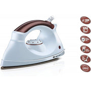 Bajaj Majesty Esteela Dry Iron, White/Maroon (1000W)