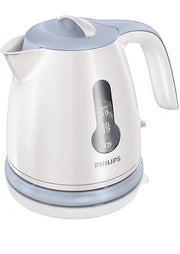 Philips Daily Collection HD4608/70 Mini Electric Kettle, White & Blue (0.8L)