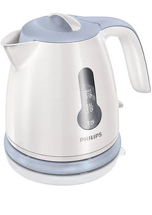 Philips Daily Collection HD4608/70 Mini Electric Kettle, White & Blue (0.8L)