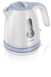 Philips Daily Collection HD4608/70 Mini Electric Kettle, White & Blue (0.8L)