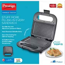Prestige PGDP 01 Deep Grill Sandwich Toaster, Black (750W)