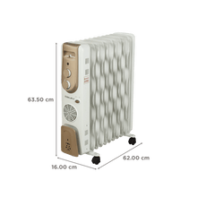 Bajaj Vienna 13F OFR Room Heater (2500W)