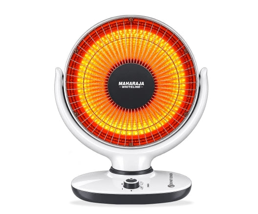 Maharaja Whiteline Warmstar Carbon Room Heater, White & Black (1000W)