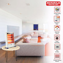 Maharaja Whiteline Lava Quartz Room Heater, White (1200W)