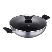 Bergner Carbon TT Kadai with Glass Lid (24 cm)